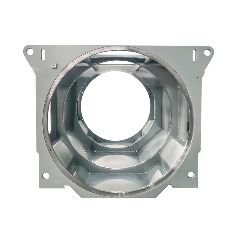 Marco de máquina de enfriamiento de tubos de aluminio horizontal